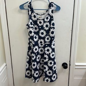 Hollister Womens Stretchy White Flower Dress Medium Size